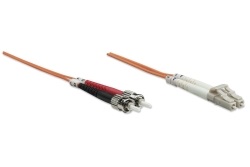 INTELLINET LWL Anschlusskabel LC/ST 3m Multimode OM2 orange
