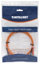 INTELLINET LWL Anschlusskabel ST/ST 2m Multimode OM2 orange