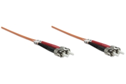 INTELLINET LWL Anschlusskabel ST/ST 2m Multimode OM2 orange