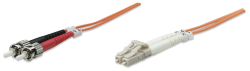 INTELLINET LWL Anschlusskabel LC/ST 1M Multimode OM1 orange