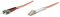 INTELLINET LWL Anschlusskabel LC/ST 1M Multimode OM1 orange