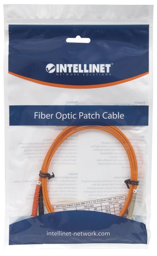 INTELLINET LWL Anschlusskabel LC/ST 2M Multimode OM1 orange