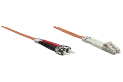 INTELLINET LWL Anschlusskabel LC/ST 2M Multimode OM1 orange