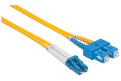 INTELLINET LWL Anschlusskabel LC/SC 1m Singlemode OS2 gelb