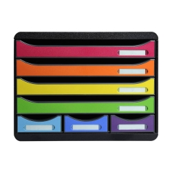 Schubladenbox Store-Box Maxi - A4+, quer, 7 offene Laden,...