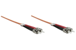 INTELLINET LWL Anschlusskabel ST/ST 1m Multimode OM1 orange