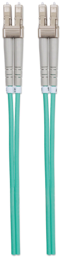 INTELLINET LWL Anschlusskabel LC/LC 2m Multimode OM3 aqua