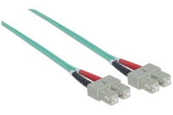 INTELLINET LWL Anschlusskabel SC/SC 2m Multimode OM3 aqua