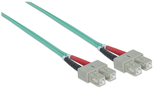 INTELLINET LWL Anschlusskabel SC/SC 5m Multimode OM3 aqua