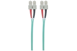 INTELLINET LWL Anschlusskabel SC/SC 5m Multimode OM3 aqua