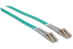 INTELLINET LWL Anschlusskabel LC/LC 1m Multimode OM3 aqua