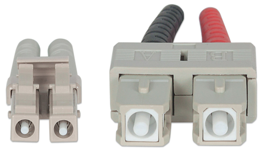 INTELLINET LWL Anschlusskabel LC/SC 1m Multimode OM3 aqua