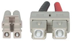 INTELLINET LWL Anschlusskabel LC/SC 1m Multimode OM3 aqua