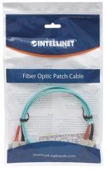 INTELLINET LWL Anschlusskabel SC/SC 1m Multimode OM3 aqua