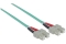 INTELLINET LWL Anschlusskabel SC/SC 1m Multimode OM3 aqua