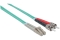 INTELLINET LWL Anschlusskabel LC/ST 1m Multimode OM3 Aqua