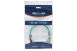 INTELLINET LWL Anschlusskabel LC/ST 5m Multimode OM3 Aqua
