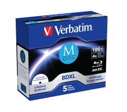 M-DISC Verbatim BD-R 4X 100 GB INKJET PRINTABLE retail