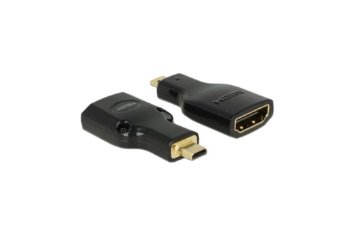 DELOCK HDMI Adapter A -> micro D Bu/St 4K Metallgehäuse