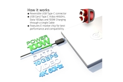 Club3D Kabel USB 3.1 Typ C 1m PowerDelivery St/St retail