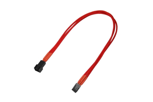 Nanoxia Kabel 3-Pin Verlängerung, 30 cm, Single, rot