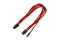Nanoxia Kabel PCI-E 6- auf 6+2-Pin, 30 cm, Single, rot