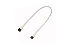 Nanoxia Kabel 3-Pin Verlängerung, 30 cm, weiß