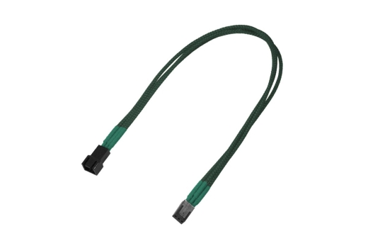 Nanoxia Kabel 3-Pin Molex Verlängerung, 30 cm, grün