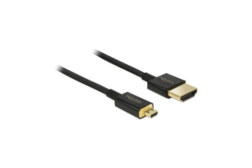 DELOCK HDMI Kabel Ethernet A ->micro D St/St 2.00m 3D 4K sli