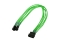 Nanoxia Kabel 4-Pin auf 2 x 3-Pin, Single, 30 cm, neon-grün