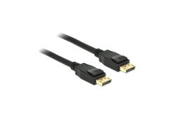 DELOCK Displayport Kabel DP -> DP St/St 1.00m schwarz 4K