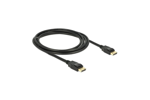 DELOCK Displayport Kabel DP -> DP St/St 2.00m schwarz 4K