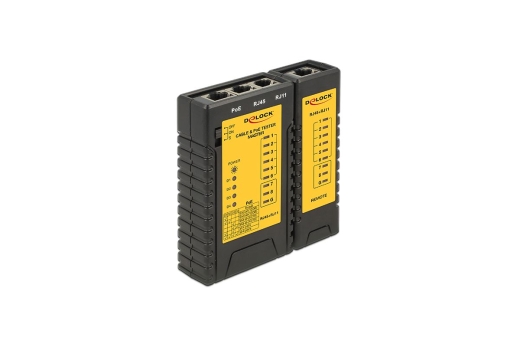 DELOCK Netzwerk Tester RJ45 / RJ12 / PoE