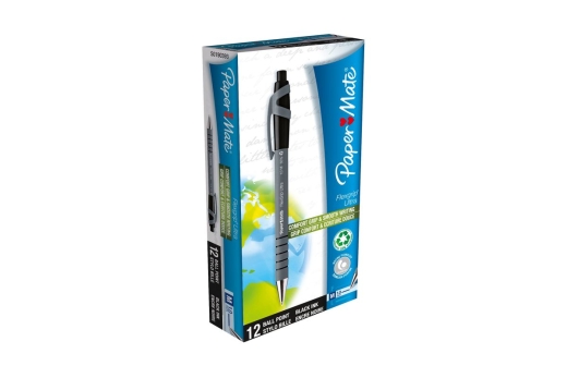 PAPER MATE Kugelschreiber Flexgrip Ultra RT M Schwarz 12Stk