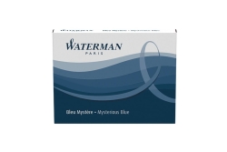 WATERMAN Tintenpatrone Stand. Myster Blue 8 Stück