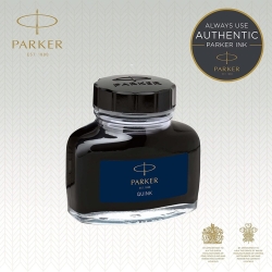 Parker Quink Füllertinte im Tintenfass | blauschwarz...