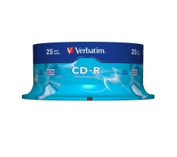 CD-R Verbatim 700MB 25pcs Pack 52x Spindel extra protect...