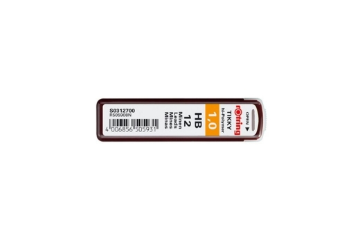 ROTRING Feinmine Dose Feinminen 12 Stück 1.0 HB