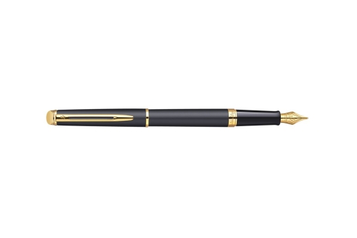 WATERMAN Füllfederhalter Hemisphere Matt Schwarz G.C M Blau Geschenkbox