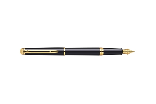 WATERMAN Füllfederhalter Hemisphere Lack Schwarz G.C M Blau Geschenkbox