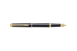 WATERMAN Füllfederhalter Hemisphere Lack Schwarz G.C...