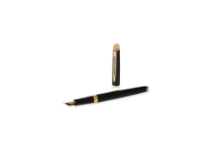 WATERMAN Füllfederhalter Hemisphere Lack Schwarz G.C M Blau Geschenkbox