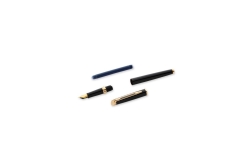 WATERMAN Füllfederhalter Hemisphere Lack Schwarz G.C M Blau Geschenkbox
