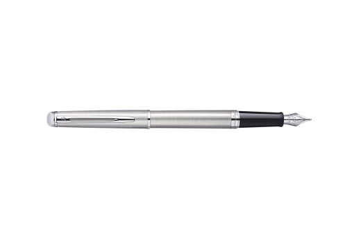 WATERMAN Füllfederhalter Hemisphere Edelstahl C.C F Blau Geschenkbox
