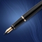 Waterman Expert Füller | Hochglänzend Schwarz mit Zierteile aus 23 K Gold | Füllfederhalter Mittlere Spitze | Geschenkbox