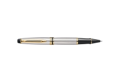 WATERMAN Rollerball Expert Metallic F Schwarz Geschenkbox