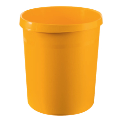Papierkorb GRIP - 18 Liter, rund, 2 Griffmulden, extra...