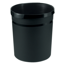 Papierkorb GRIP - 18 Liter, rund, 2 Griffmulden, extra...