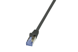 Logilink Patchkabel mit Cat7-Rohk. Primel. S/FTP schw 0,50m
