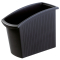 Papierkorb MONDO - 18 Liter, rechteckig, ergonomisch schlank, schwarz